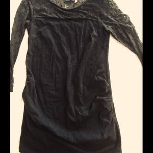 H&M Maternity Black dressy Shirt